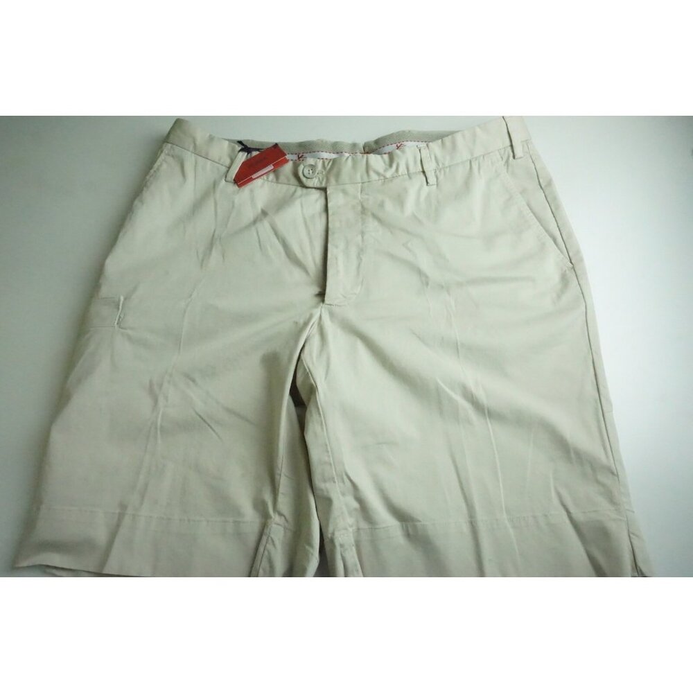 Isaia Napoli Sportivo Tinto Cotton Blend Light Brown Shorts 54R BRAND NEW